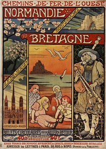 Nyugati Vasutak. Normandia, Bretagne, 1900.