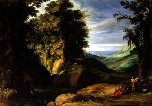 Táj utazókkal, 1610-1615 körül (olaj, vászon)