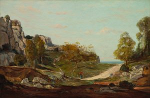 Tájkép Saint-Andréban, Marseille közelében, 1865 körül (olaj, fapanel)