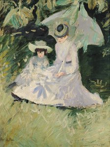 Madame Helleu és lánya a Boudran kastélyban alkotó: Paul Cesar Helleu