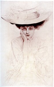 Noailles grófnő portréja alkotó: Paul Cesar Helleu