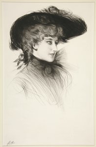 Cím nélkül (egy nő mellszobra) alkotó: Paul Cesar Helleu