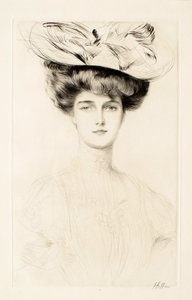 Junge Frau mit Hut alkotó: Paul Cesar Helleu