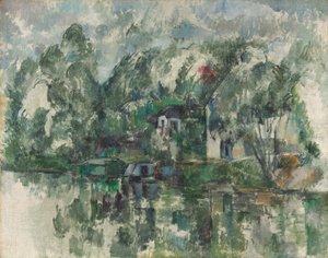 A víz szélén, c. 1890 (olaj, vászon) alkotó: Paul Cézanne