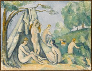 Fürdőző nők egy sátor előtt (Baigneuses devant la tente) alkotó: Paul Cézanne