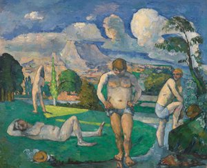 Fürdőzők a nyugalomban alkotó: Paul Cézanne