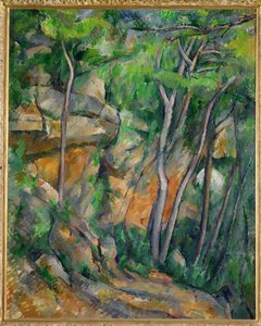 Dans le Parc de Chateau Noir (olaj, vászon) alkotó: Paul Cezanne