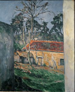 Farmyard Auversben – olaj, vászon alkotó: Paul Cézanne