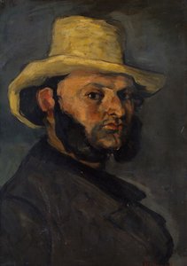 Gustave Boyer szalmakalapban alkotó: Paul Cézanne