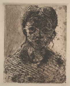 Egy fiatal lány feje alkotó: Paul Cézanne