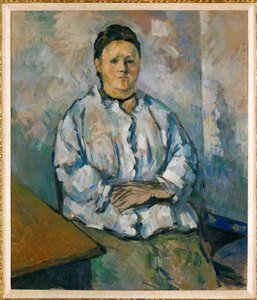 Madame Cezanne ülve(olaj, vászon) alkotó: Paul Cezanne
