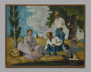 Piknik a folyóparton alkotó: Paul Cézanne