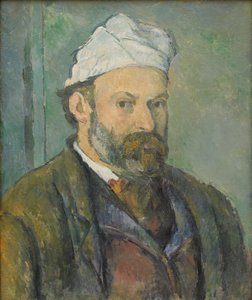 A művész portréja fehér sapkában alkotó: Paul Cézanne
