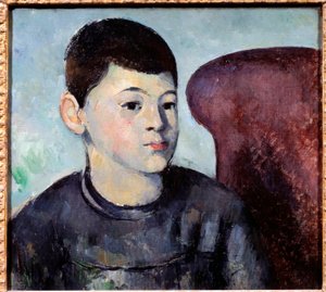 A művész fiának portréja Paul Cezanne (1839-1906) festménye 1880 V. 0,35x0,38 m Párizs, Musee de l