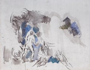 Fürdőzők vázlata alkotó: Paul Cézanne