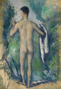 Álló fürdőző, hátulról nézve alkotó: Paul Cézanne