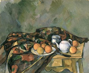 Csendélet teáskannával (olaj, vászon) alkotó: Paul Cézanne