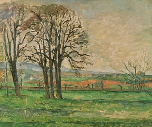 A csupasz fák a Jas de Bouffan-ban  alkotó: Paul Cézanne