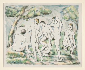 Fürdőzők (kis változat) alkotó: Paul Cézanne