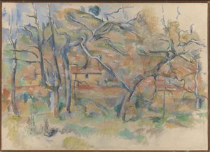 Fák és házak, Provence alkotó: Paul Cézanne