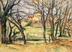 Fák és házak a Jas de Bouffan közelében alkotó: Paul Cézanne