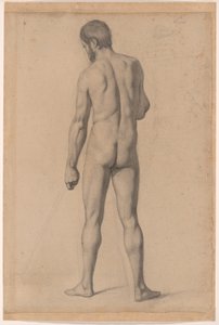 Akadémiai akt, hátulról nézve alkotó: Paul Cézanne