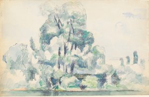 A Szajna partja Médannál, 1880-1885. alkotó: Paul Cézanne