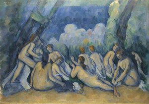 Fürdőzők A nagy fürdőzők, 1894-1905 alkotó: Paul Cézanne
