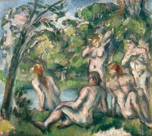 Cezanne fürdőzői, Paul (1839-1906) alkotó: Paul Cézanne