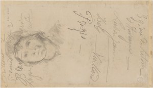 Cézanne - FWN 3005-52b, Louis Le Nain után, Nő főkötővel, 1884-87 alkotó: Paul Cézanne