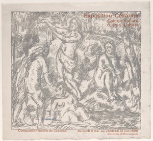 Kiállítási katalógus borítója egy Cézanne-bemutatóhoz a Galerie Vollardban 1898. május 9-június 10...., 1898. alkotó: Paul Cézanne