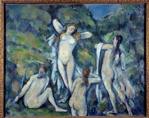 Paul Cezanne (1839-1906) Négy fürdőző festménye, 1888 Koppenhága, Carlberg Glyptotek alkotó: Paul Cézanne