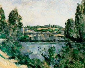 Francia: Le Pont et le déversoir à Pontoise A pontoise-i híd és gát (Le Pont et le déversoir à Pontoise) alkotó: Paul Cézanne