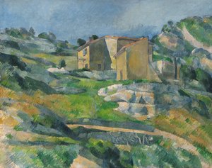 Provence-i házak: Estaque közelében, 1833 körül. alkotó: Paul Cézanne