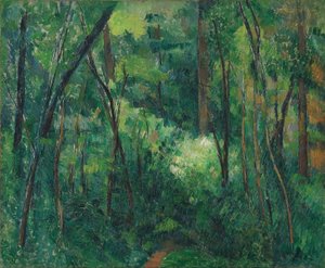 Egy erdő belseje alkotó: Paul Cézanne