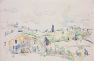 Táj Provence-ban alkotó: Paul Cézanne