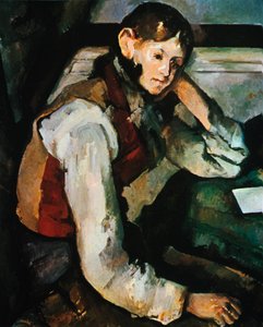 A vörös mellényes fiú, 1888-1890 alkotó: Paul Cézanne