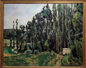 Les nyárfa Paul Cezanne (1839-1906) festménye 1879 V. 0,65x0,81 m Párizs, Muse d