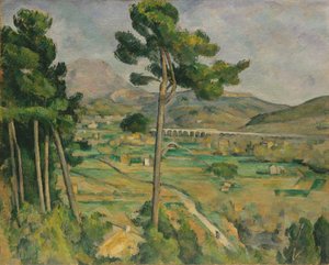 Mont Sainte-Victoire és az Arc folyó völgyének viaduktja, 1882-85.