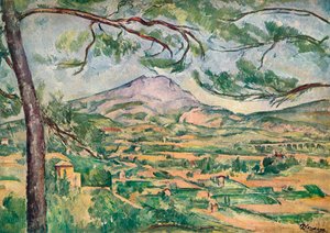 Mont Sainte-Victoire nagy fenyővel, 1887. alkotó: Paul Cézanne