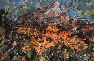 Sainte-Victoire-hegy, 1904 alkotó: Paul Cézanne