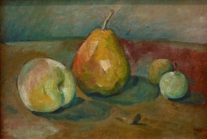 P.Cézanne, Csendélet körtével és ...