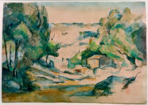 Táj Provence-ban alkotó: Paul Cézanne