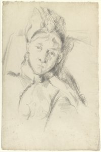 Hortense Cézanne-Figuet, a művész feleségének portréja alkotó: Paul Cézanne