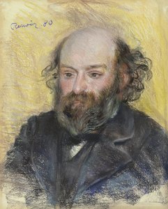 Paul Cezanne (1839-1906) portréja, Pierre Auguste REnoir (1841-1919) alkotó: Paul Cézanne