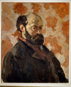 Önarckép rózsaszín háttér előtt alkotó: Paul Cézanne