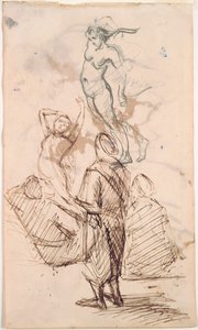 Tanulmányi lap, 1871-1876. alkotó: Paul Cézanne