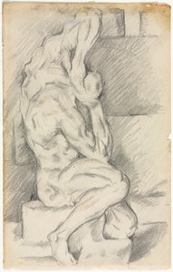 Anatómiai szobrászat vázlata, 188184. alkotó: Paul Cézanne