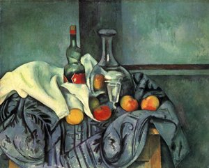 Csendélet, borsmentás üveg alkotó: Paul Cézanne