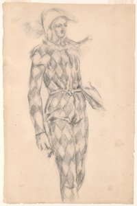 Tanulmány egy harlekinről alkotó: Paul Cézanne